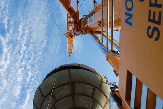 Erecting a 500,000 Gallon Water Tower In Stillwater, OK