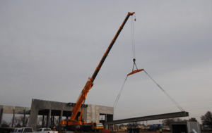 50,000lb Precast Concrete Building Erection - Northwest Crane Service
