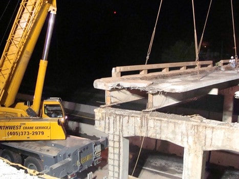 Bridge Deck Dismantle on I-44 Turnpike